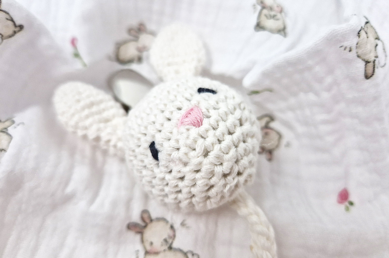 20% OFF | Crochet baby bunny rabbit dummy pacifier clip