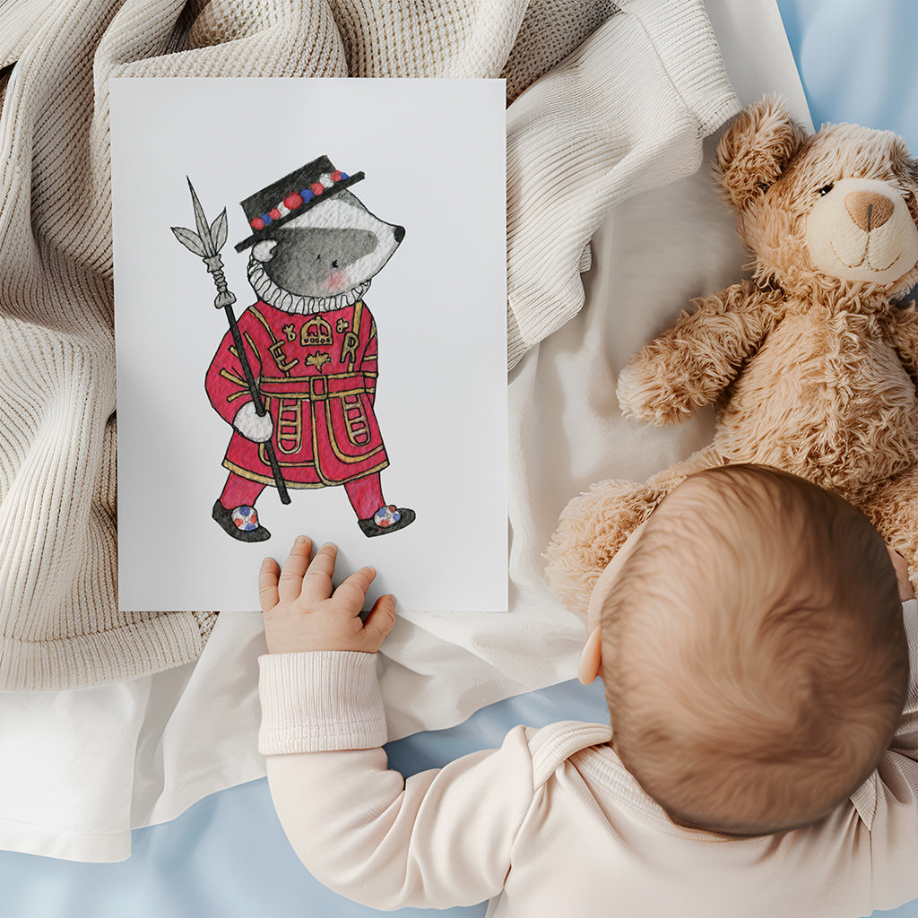 Children&#39;s British Guards Nursery wall art set