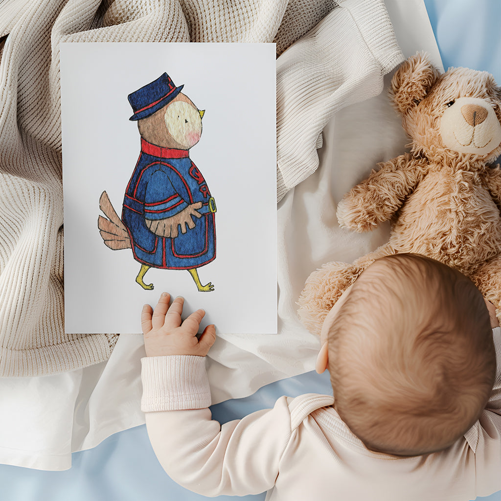 Children&#39;s Tower Of London Guard Picture