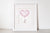 40% OFF | Framed 12x10" Pink Bunny Heart Balloon
