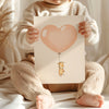 Children&#39;s Pastel Pale Yellow Heart Balloon Picture