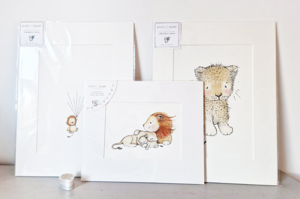 50% OFF | Set of three Lion prints