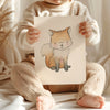 Newborn Baby Fox Nursery Art Print