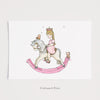 Girl&#39;s Personalised Rocking Horse Princess Picture
