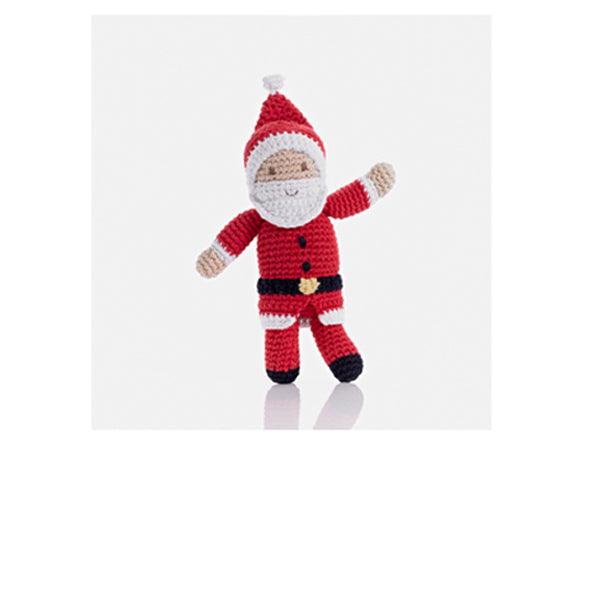 50% OFF | Handmade crochet santa rattle toy - daisyandbump