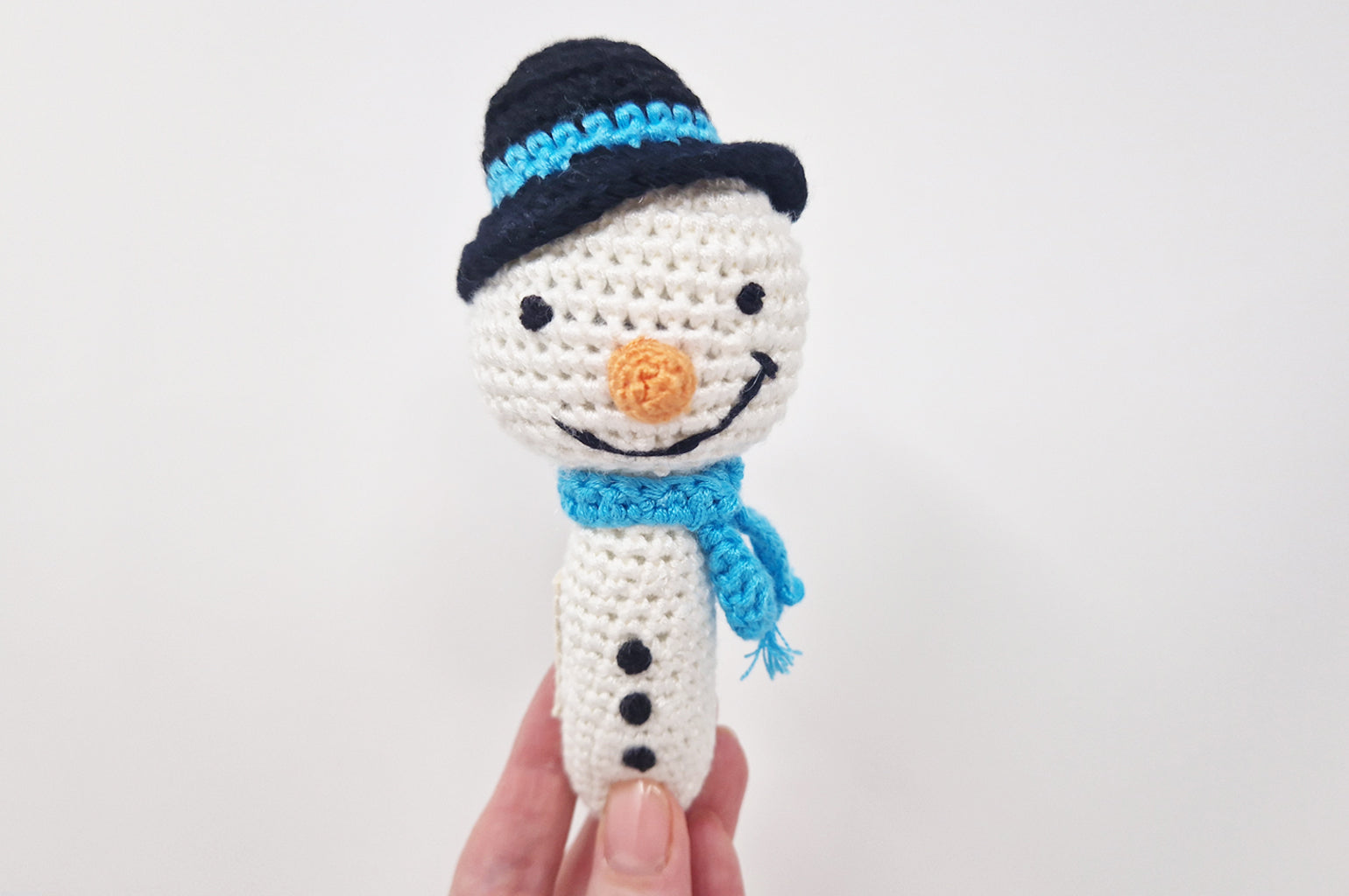 70% OFF | Handmade Crochet snowman rattle
