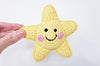 Handmade crochet star rattle baby toy