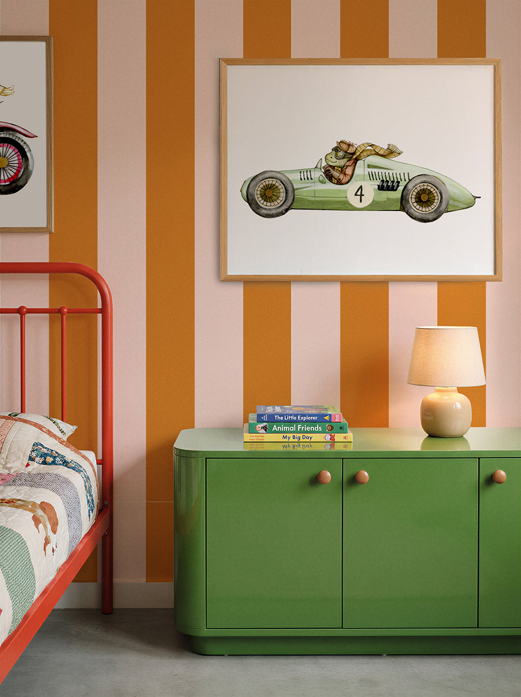Children's Toad Racing Car Picture for Kids Room (Copy)