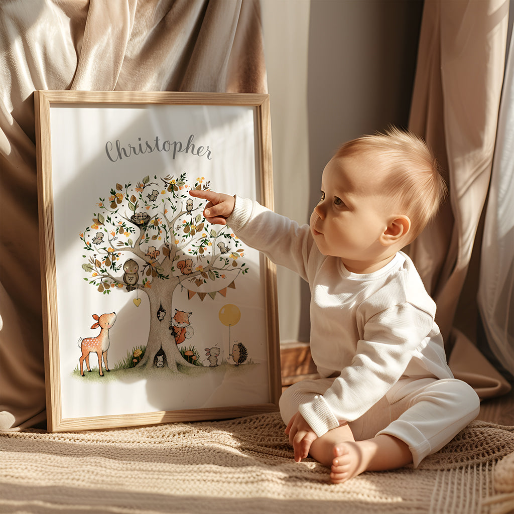 Big Pear Tree Picture for a Child&#39;s Bedroom Wall