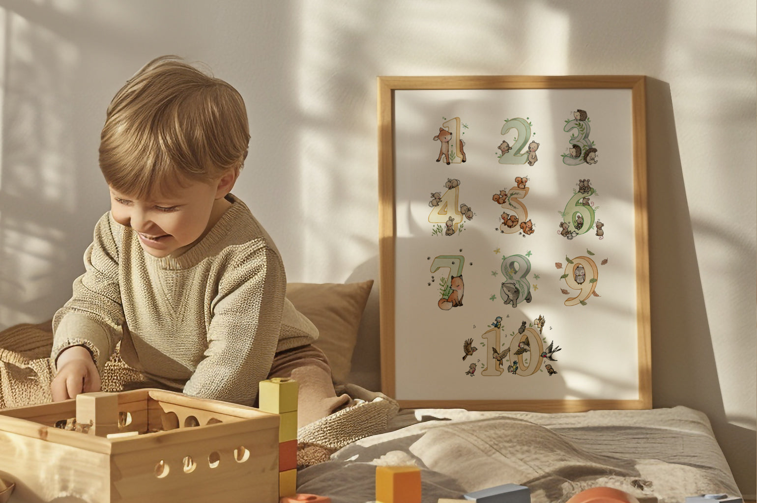 Children's Counting to Ten Woodland Number Picture