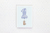 Baby Boy&#39;s 1st Birthday Greetings Card