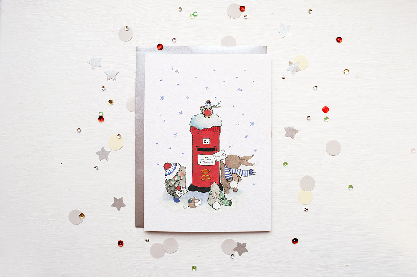 Posting Letters To Santa Kids Christmas Card