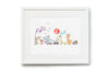 Original Personalised Animals On Parade Print