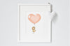 Children&#39;s Apricot Heart Balloon Picture