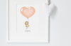 Children&#39;s Apricot Heart Balloon Picture