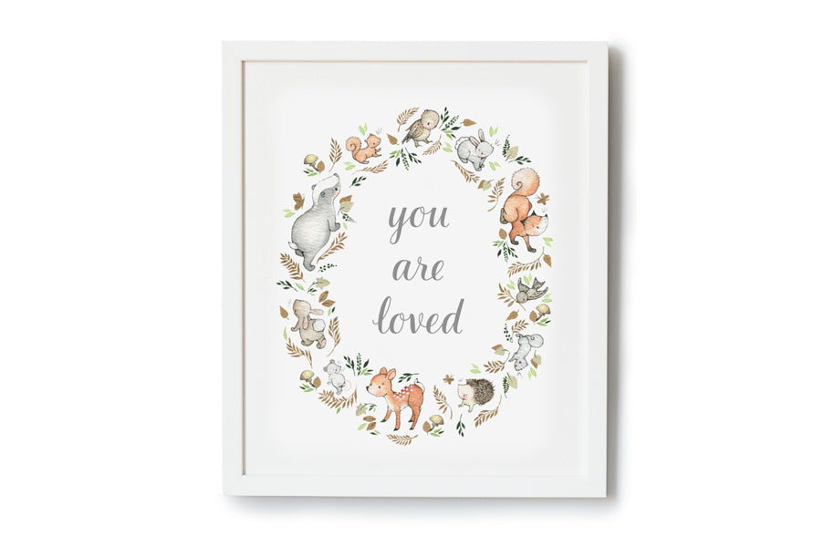 Children&#39;s Autumn Woodland Wreath Quote Picture (Copy)