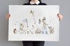 Children&#39;s Big Explorers Print for a Boy&#39;s Room