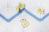 100% Cotton Baby Ducks Blue Knit blanket
