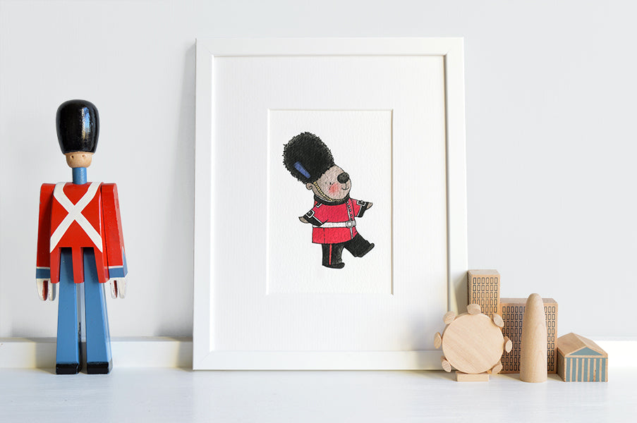 Children's Queens Guard Beefeater Bear Print