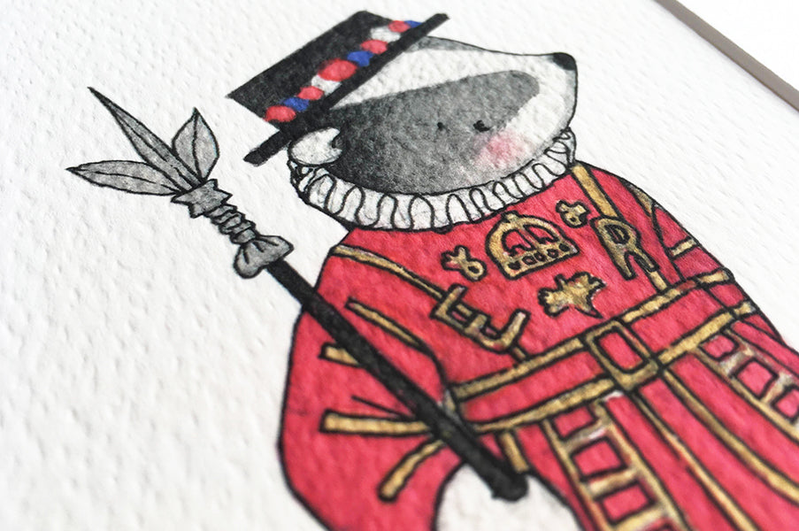 Children's London Beefeater Badger Picture