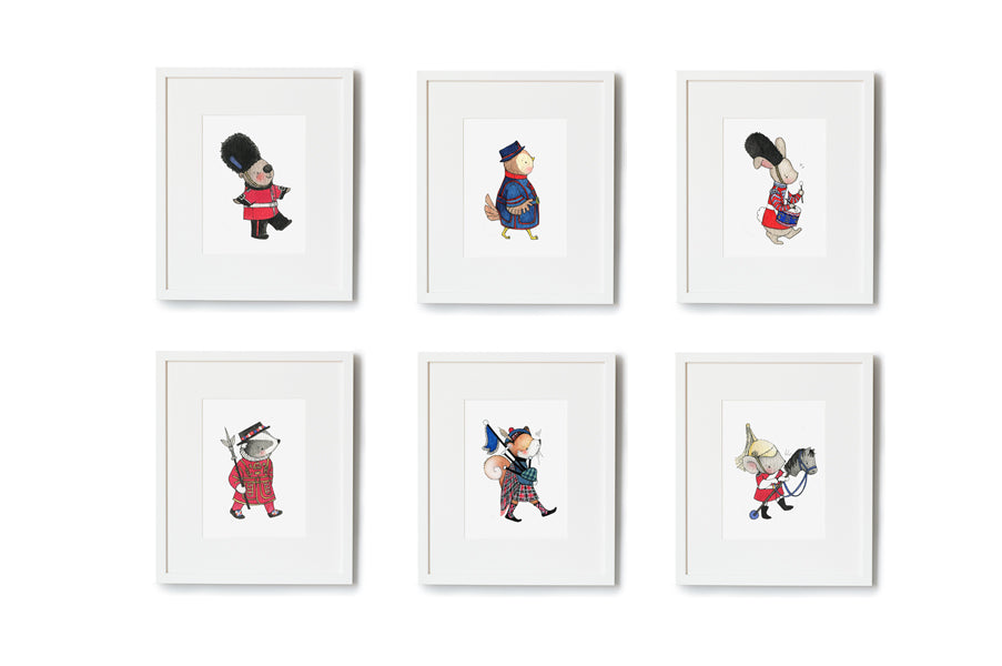 Children&#39;s British Guards Nursery wall art set