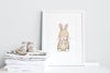 Newborn Baby Bunny Nursery Decor Print