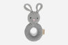 Organic Crochet Bunny Ring Baby Rattle Toy