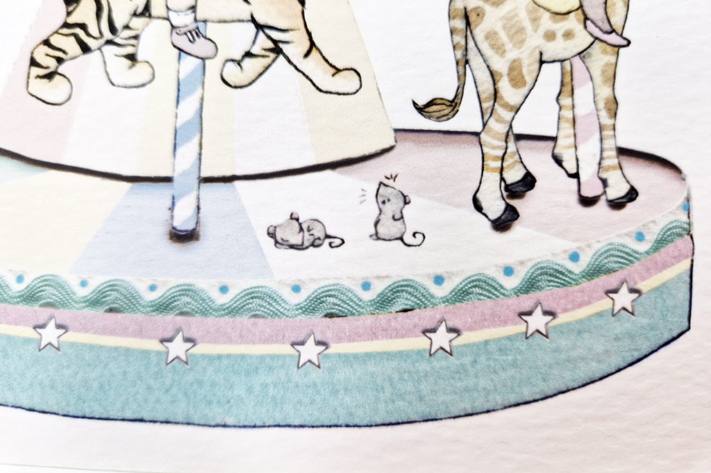 Children&#39;s Personalised Circus Carousel Print (Copy)