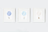 Classic Boy&#39;s Nursery Balloon Art Print Set