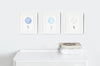 Classic Boy&#39;s Nursery Balloon Art Print Set