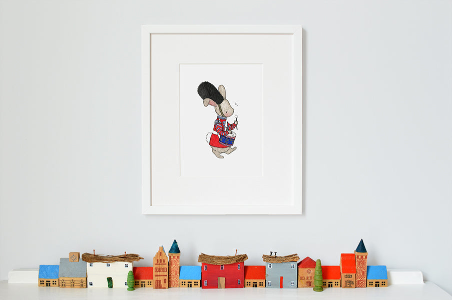 Children's Drummer Hare London Guard Print