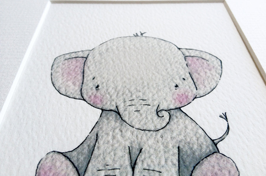 Personalised Newborn Elephant baby picture (Copy)