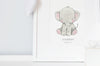 Personalised Newborn Elephant baby picture