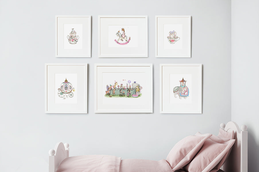 Girl's Enchanted Tale Nursery Wall Art Set