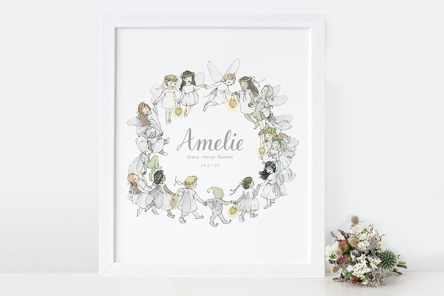 Children's Fairy Circle Wreath Quote Picture