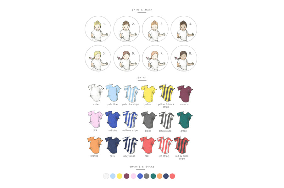 Custom personalised Children&#39;s Footballer picture