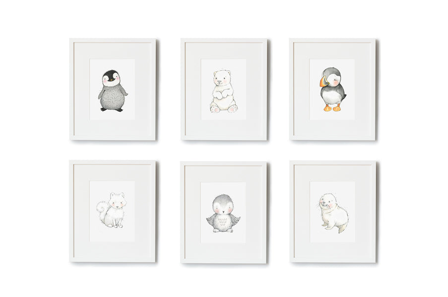 Frozen Baby Animal Friends Nursery Wall Art Set