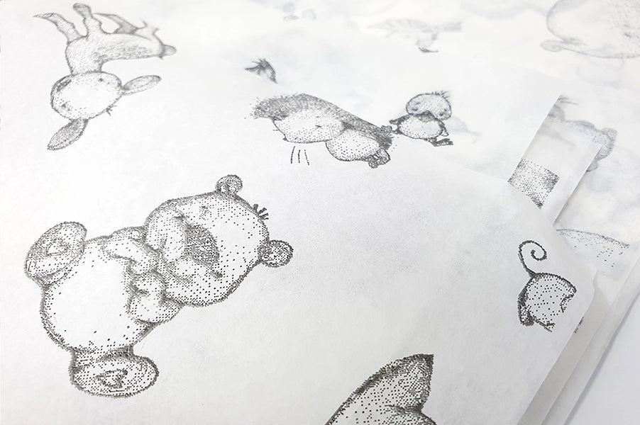 Daisy and Bump Translucent Gift Wrap Sheets