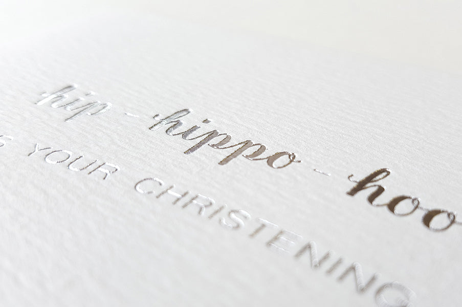 Hip-hippo-horray it&#39;s Baby&#39;s Christening Day Card