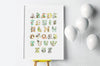 Kid&#39;s Bright Jungle Alphabet Big Wall Picture