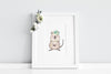 Newborn Baby Quokka Nursery Print