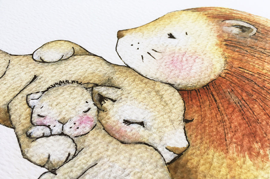 New Baby Lion Family Picture (Copy)