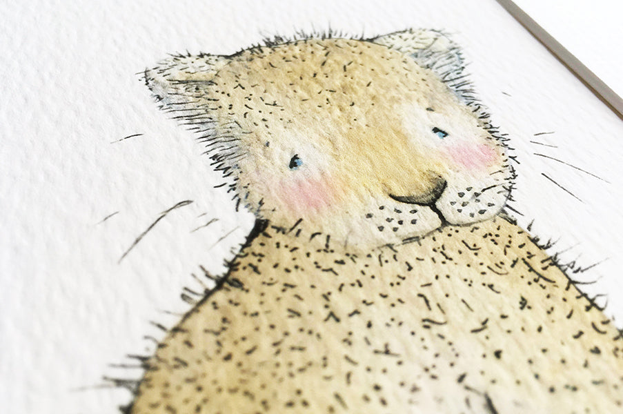 Safari Newborn Baby Animals Nursery Art Set