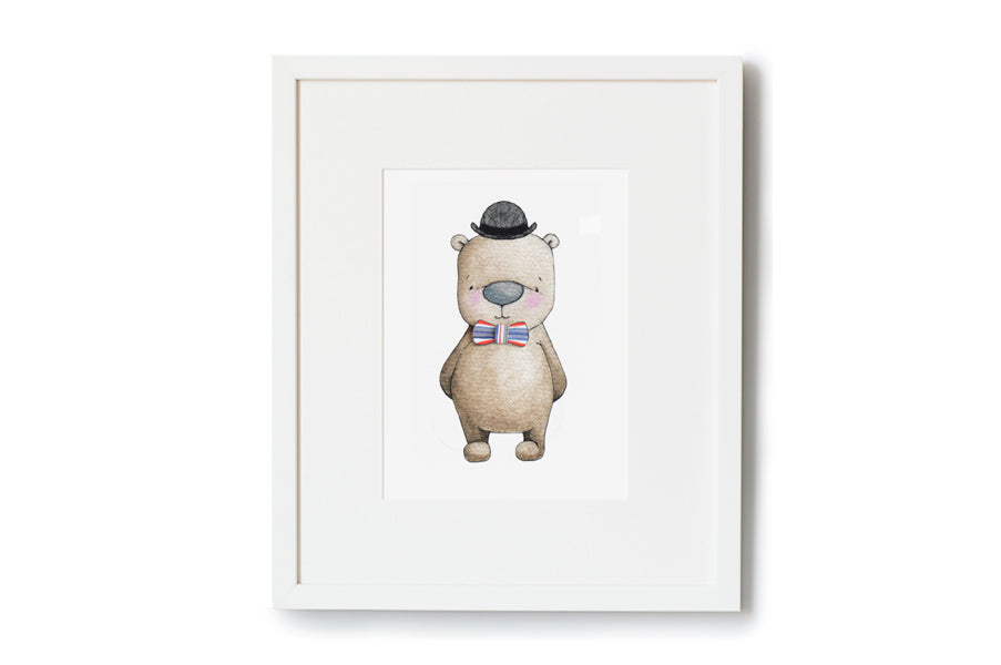 Children&#39;s traditional London Gent bear picture