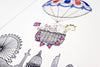 Kid&#39;s London Skyline Balloon Journey Art Print
