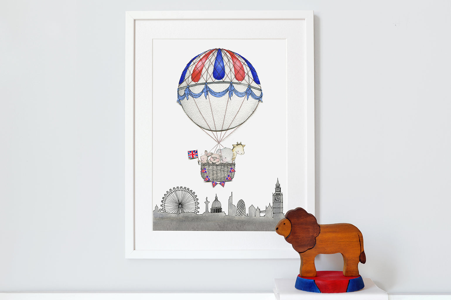 London Balloon Set of children&#39;s Nursery art Prints