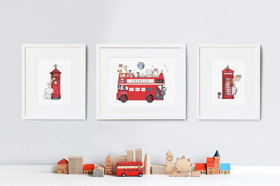 London Calling Kid's Wall Art Set