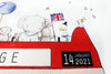 Children&#39;s Personalised Red London Bus Picture