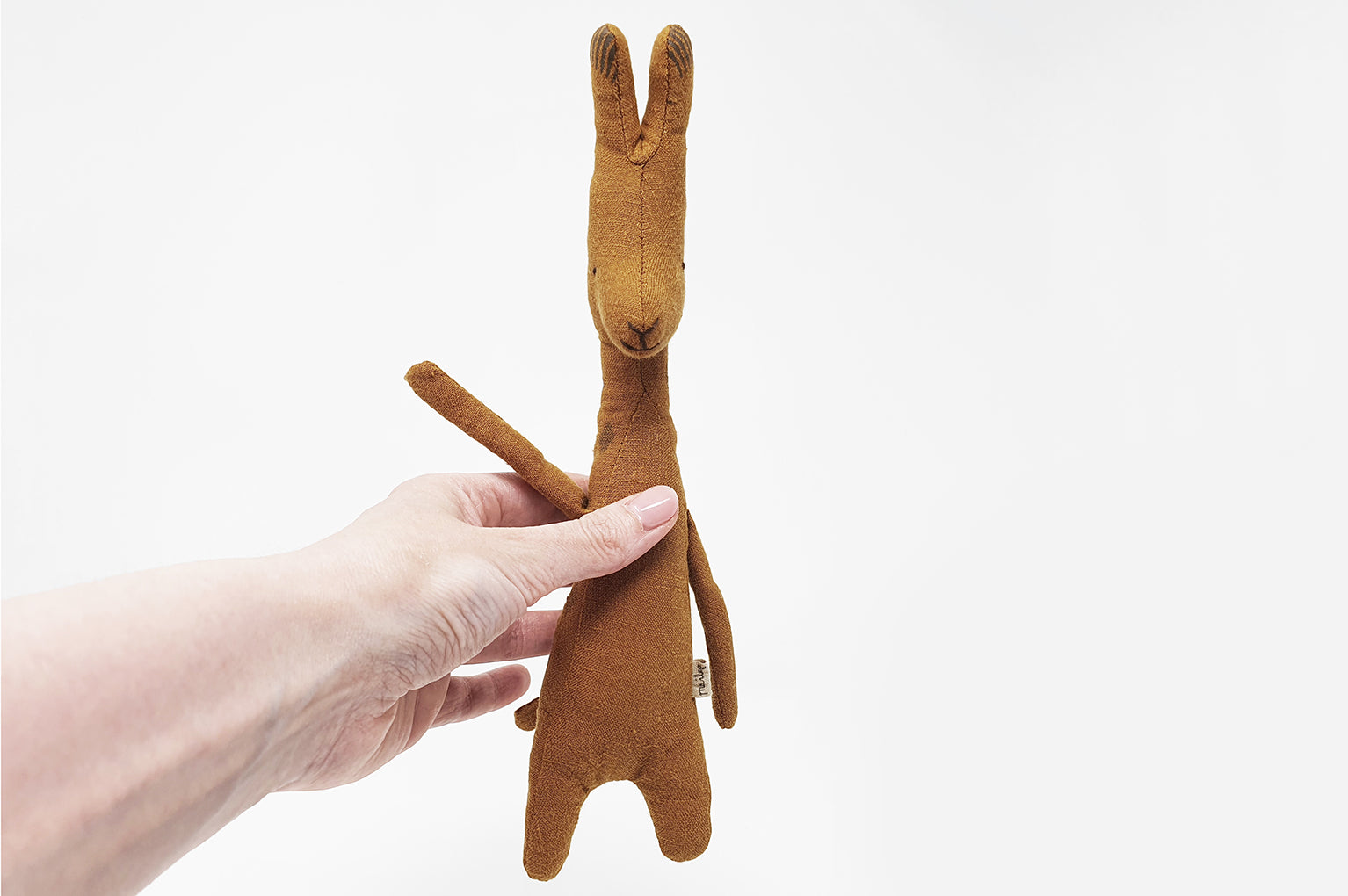 Children's mini soft giraffe toy by Maileg