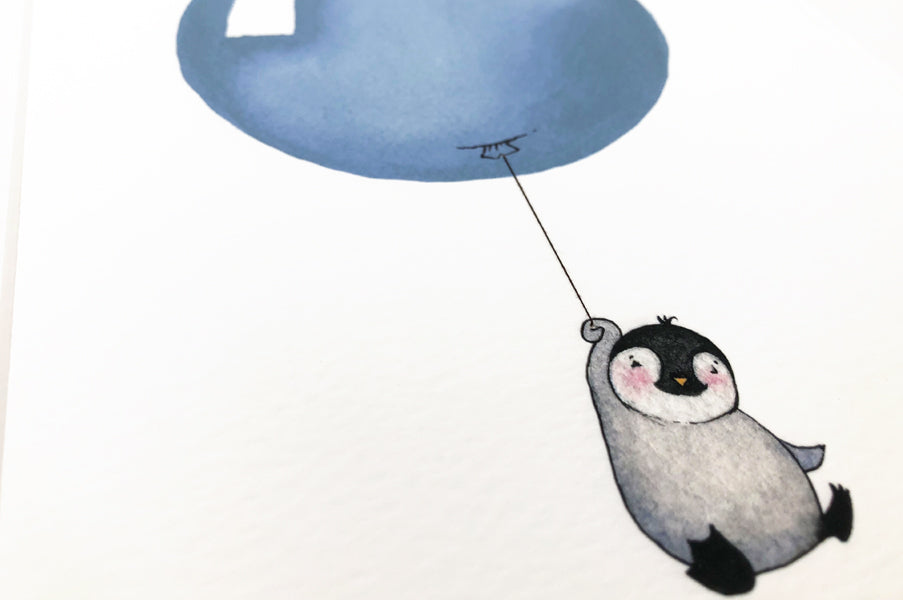 Ocean Balloon Set of Nursery Prints